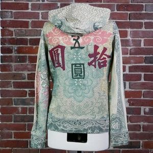 Lucky Brand Hoodie, Asian Characters Size M